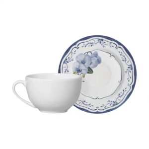 Taza Té c/ plato Valencia Set x 6 pzas.