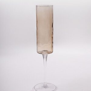 Copa champagne martele marron SET X 6
