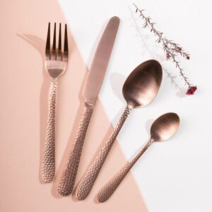 Set de Cubiertos Martele - Rose Gold Matte x 16 pzas.