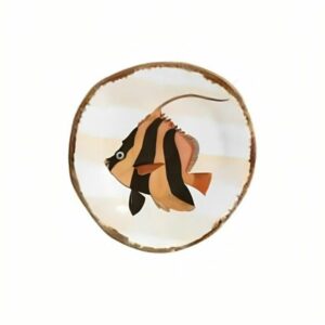 Plato Postre Fish Stripes Set x6 pzas