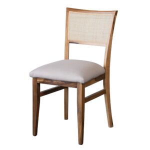 Silla Palermo Esterilla Petiribi - Lino - Pana - Simil Cuero *