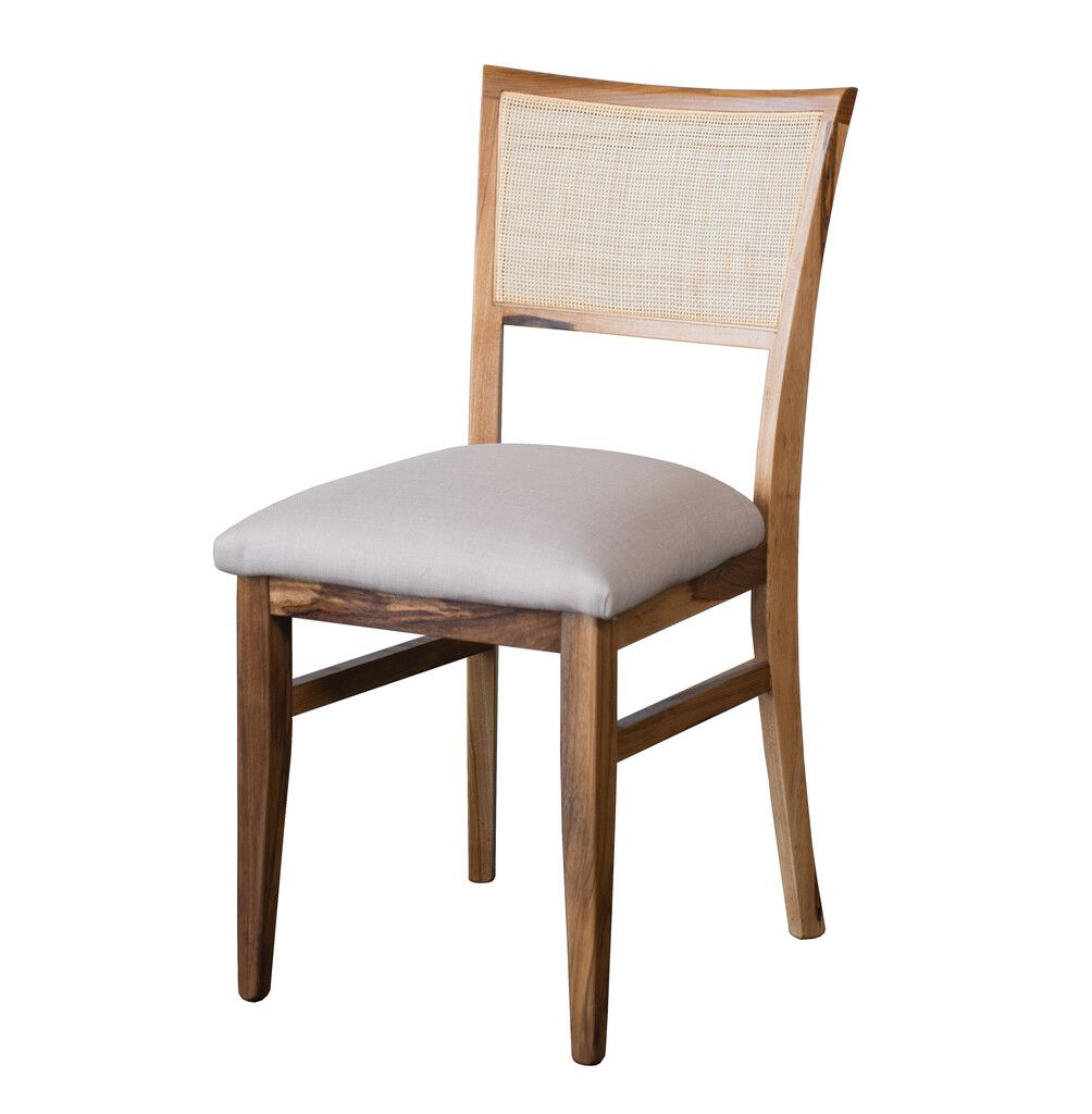 Silla Palermo Esterilla Petiribi - Lino - Pana - Simil Cuero *